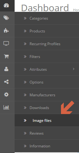Opencart image file manager Opencart image file manager